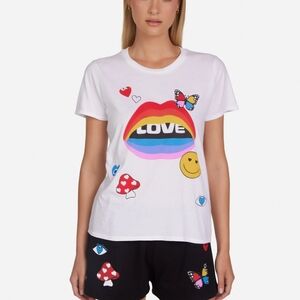 Lauren Moshi LOVE Collage tee